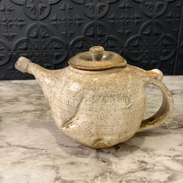 Cream Studio Pottery Teapot