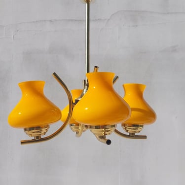 Sputnik Chandelier / Space Age Pendant Lamp / Retro Chandelier / Retro Pendant Lamp / MCM Pendant Lamp / 70's 