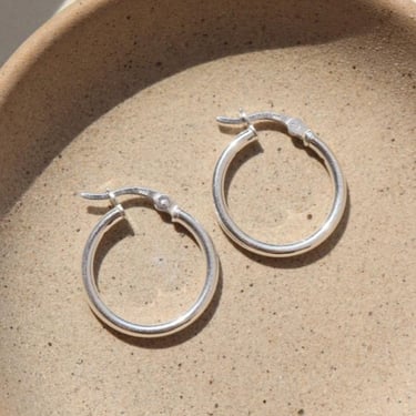 Classic Hoop Earrings - Sterling Silver