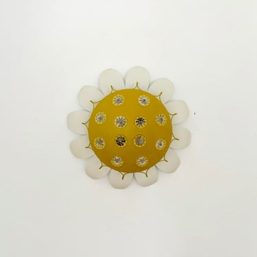 Floral Austrian Mid-Century Modern Crystal Glass Wall Lamp or Flush Light by Emil Stejnar for Rupert Nikoll | 1950s 