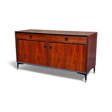 Vintage Rosewood Danish Modern Sideboard or Credenza by Erik Brouer for Brouer Møbelfabrik
