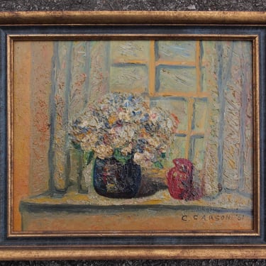 Original Vintage FLORAL Still LIFE PAINTING 10x12