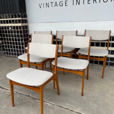 Mid Century Danish Dining Chairs by BMS Møbelfabrik