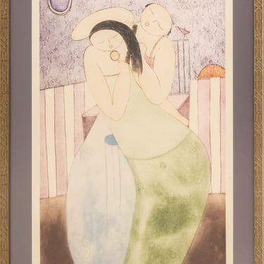 Eng Tay "Makeup" Etching in Colors, 1987