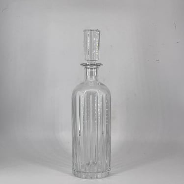 Vintage Baccarat Harmonie Round Whiskey Decanter Crystal Glass France 