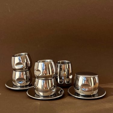 Vintage Italian AMC Espresso Set for 4 – Post Modern Design 