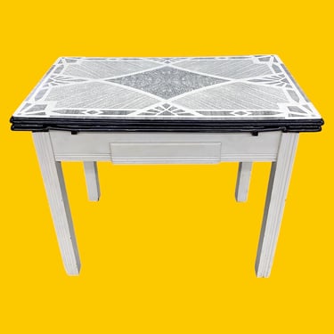 LOCAL PICKUP ONLY ———— Vintage Enamel Dining Table 