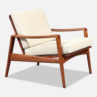 Arne Wahl Iversen Teak Lounge Chair for Komfort