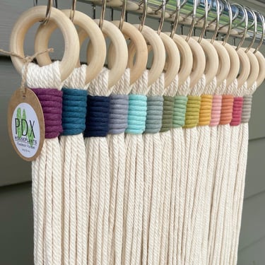 COLOR WRAP Macramé Plant Hanger Handmade | Houseplant Planter | Boho Scandi Midcentury 