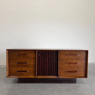 Mid Century Brutalist Lane Tower Suite Dresser Credenza, As-Is - Shipping Not Free, Message for Estimate 