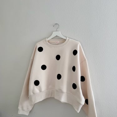Polka dot sweatshirt