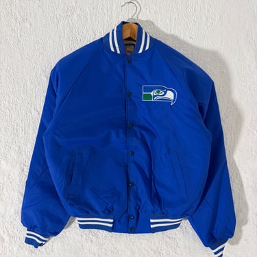 Seattle Seahawks Satin Button Up Sz. M