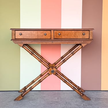 Handsome Faux Bamboo Console