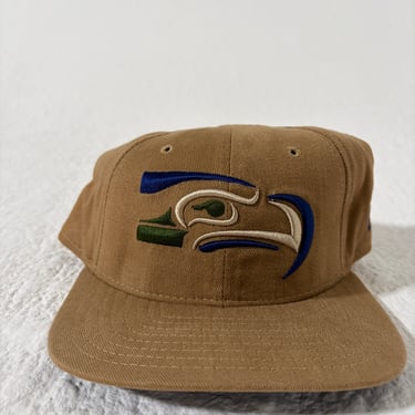 Vintage Seattle Seahawks Brown Strapback