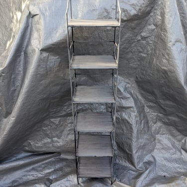 Small Gray Storage Shelf