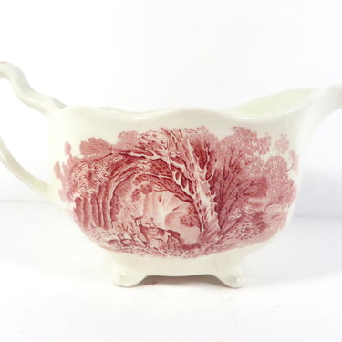 Vintage Johnson Brothers Haddon Hall Pink Creamer 
