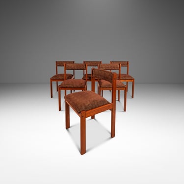 Set of Six ( 6 ) Danish Mid-Century Modern Dining Chairs in Solid Teak by Findahl Møbler, Denmark, c. 1970s 