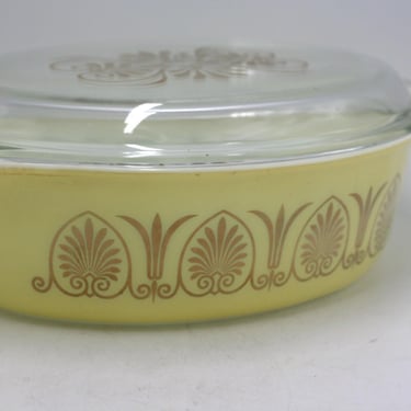 vintage Pyrex Golden Classic Promotional Casserole 1962 