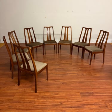 Nathan Furniture Vintage Dining Chairs Set of 8