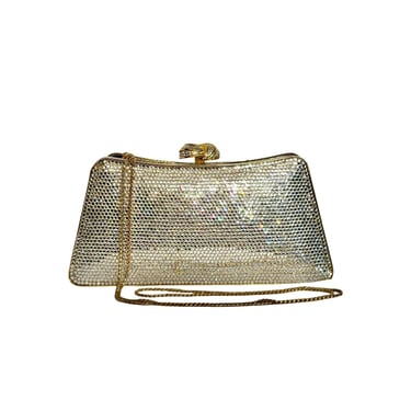 Judith Leiber Crystal Minaudière Clutch