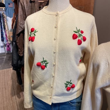 Vintage 50's/60's Pin Up Sweater Cardigan FIRM