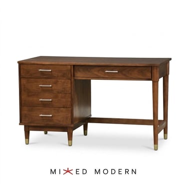 Refinished Walnut Mid Century Desk by Drexel Biscayne 