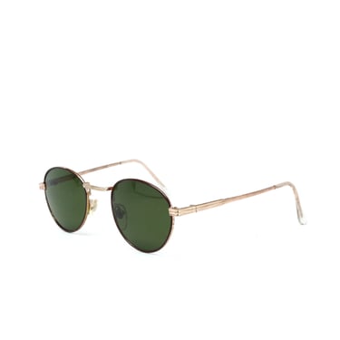 True Vintage 90s Grunge Circular Style Gold Wire Sunglasses 