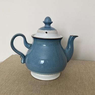 Denby Langley Teapot Castile Pattern Blue 