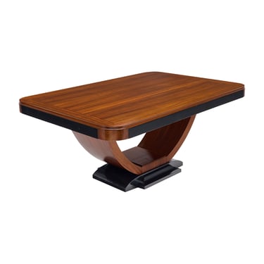 Art Deco Period, French Vintage Dining Table, Rosewood