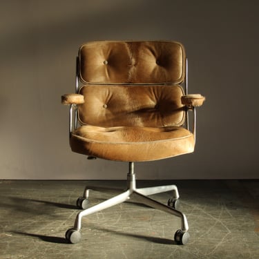 Eames Time Life Executive Chair in Hair-on-Hide, 1980s