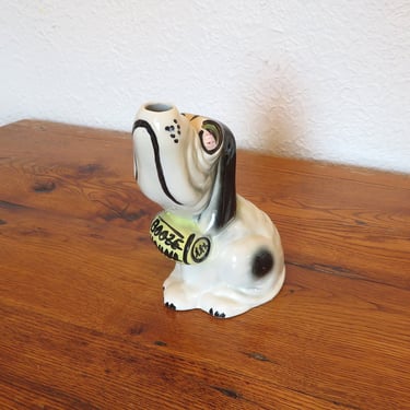 Vintage Booze Hound Bottle Decanter 1950's Japan Novelty SALE! 