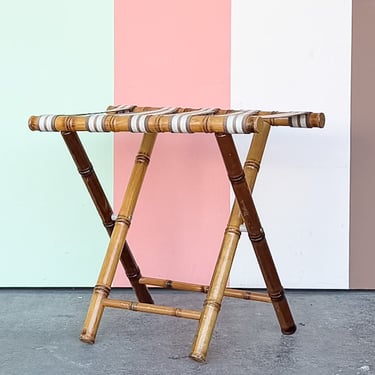 Faux Bamboo Luggage Rack