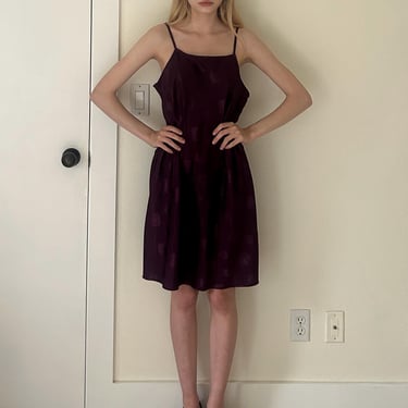 90s Slip Dress (M) medium purple vintage mini 