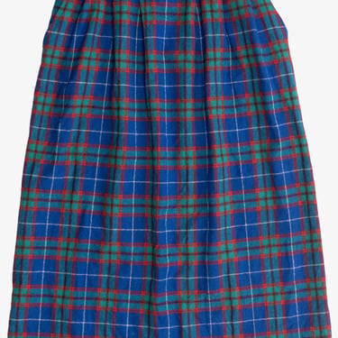 Vintage Pendleton Plaid Wool Midi Skirt (1980s) 