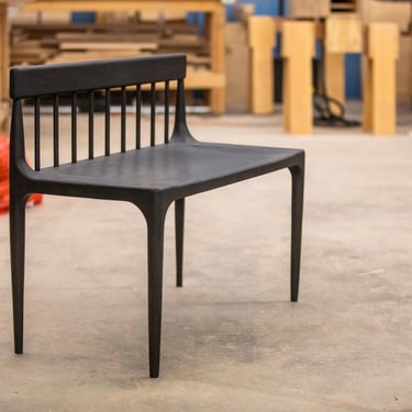 Low Back Bench (pictured in Ebonized Ash) 