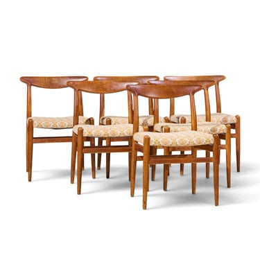 Hans Wegner for Madsen Mid Century Dining Chairs - Set of 6 - mcm 