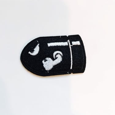 Nintendo Bullet Bill Patch Embroidered Iron On Sew On Badge Applique Costume Mario Kart Snes Mario World Super Mario Brothers Allstars 