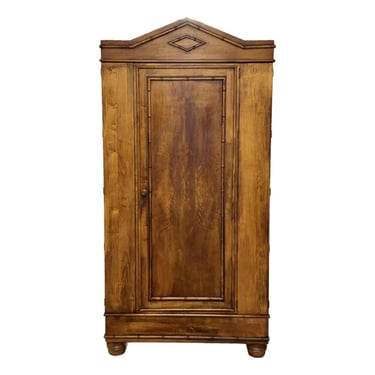 Vintage Romweber Biedermeier Faux Bamboo Armoire 