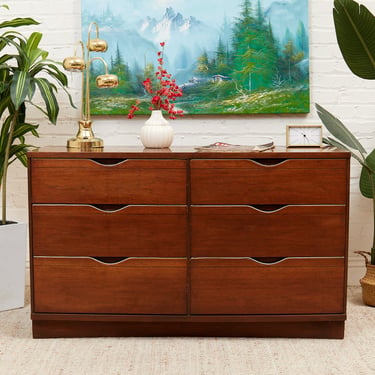 Six Drawer Mid Century Dresser by Basset