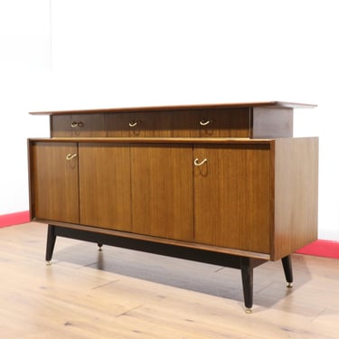 Mid Century Modern Vintage G Plan Afromosia Credenza Sideboard - G Plan Vintage Furniture Danish Style 