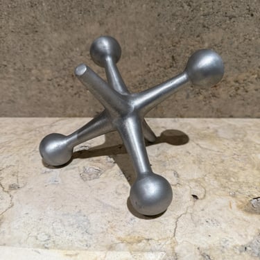 1960s Silver Jack Bookend after Bill Curry George Nelson Mid Century Modern 