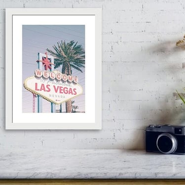 Travel Print, Las Vegas Photo, Welcome to Las Vegas Sign Art, Las Vegas Strip Wall Art, Nevada Print, Vintage Photography, Bohemian Wall Art 