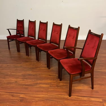 Vintage Mid-Century Dining Chairs Set of 6