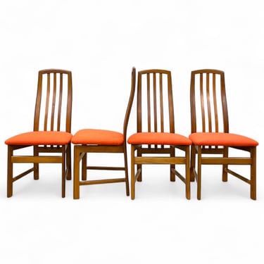 Vintage Teak Dining Chairs - Set of Four 