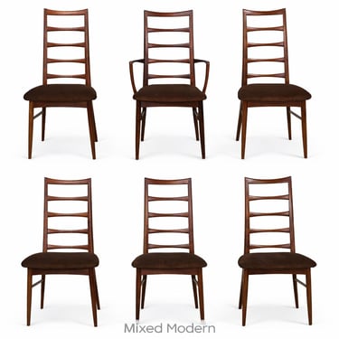 Danish Modern Teak Lis Dining Chairs by Koefoeds Hornslet - Set of 6 