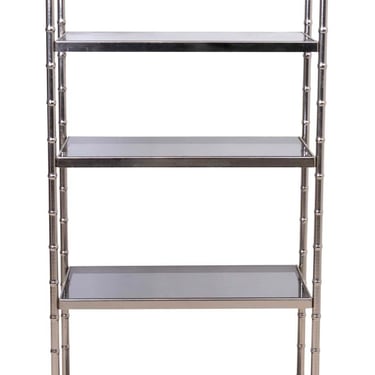 Faux Bamboo Five Shelf Etagere