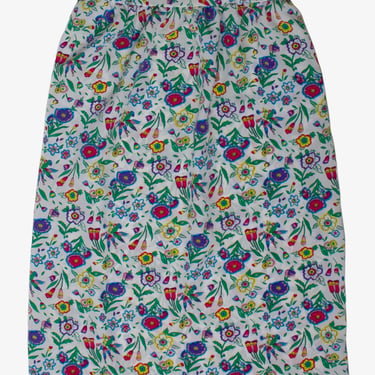 Vintage White Floral Skirt (2000s) 