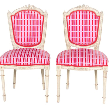 Pair Louis XVI Side Chairs