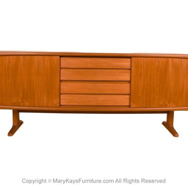 Mid-Century Modern Teak Danish Credenza Sideboard 