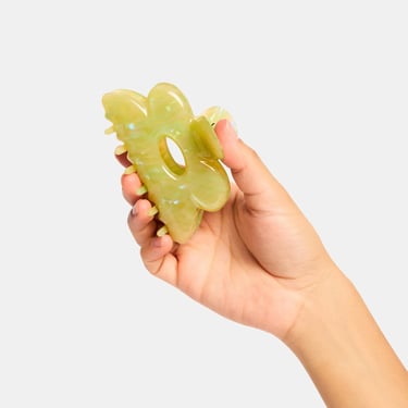 Flower Claw - Jade Swirl